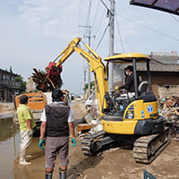 西日本豪雨災害ボランティア活動